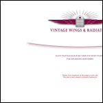 Screen shot of the Vintage Wings Ltd website.