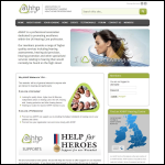 Screen shot of the The Association of Independent Hearing Healthcare Professionals website.
