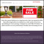 Screen shot of the Chris Stevenson Solicitors website.