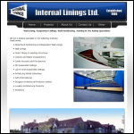 Screen shot of the Internal Linings Ltd website.