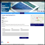 Screen shot of the Newland Accountancy & Taxation Services Ltd website.