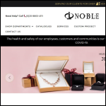 Screen shot of the Noble Gift Packaging Ltd website.
