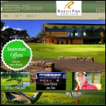 Screen shot of the Radlett Park Golf Club Ltd website.