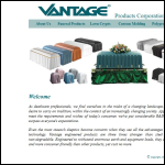 Screen shot of the Vantage Products Ltd website.