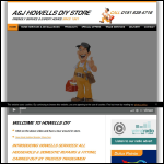 Screen shot of the A & J Howells Plumbing Merchants Ltd website.