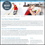 Screen shot of the Very Merry Cleaners Richmond website.