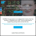 Screen shot of the Sheffield Carers Centre website.