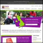 Screen shot of the Youth Access website.