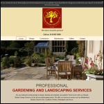 Screen shot of the Ahead Garden Services Ltd website.