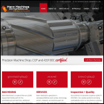 Screen shot of the Axis Hydraulics Ltd website.