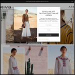 Screen shot of the Riva Clothing Ltd website.