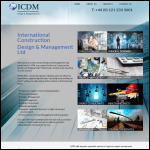 Screen shot of the International Construction Design & Management Ltd website.