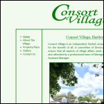 Screen shot of the Consort Village Management Company Ltd website.