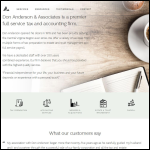 Screen shot of the Anderson & Associates Ltd website.