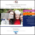 Screen shot of the Trust Matters Ltd website.