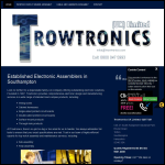 Screen shot of the Trowtronics (UK) Ltd website.