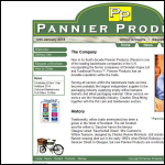 Screen shot of the Pannier Products Ltd website.