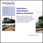 Screen shot of the David Brice Consultancy Ltd website.