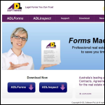 Screen shot of the Adl Software Ltd website.