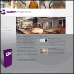 Screen shot of the Quinn Interiors Ltd website.