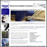 Screen shot of the Higgs Building Services Ltd website.
