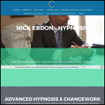 Screen shot of the Advance Hypnotherapy Ltd website.
