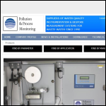 Screen shot of the Pollution & Process Monitoring Ltd website.