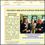 Screen shot of the The Suffolk Inter-faith Resource website.