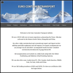 Screen shot of the Euro Container Transport Ltd website.