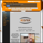 Screen shot of the Blackwood Electrical Services Ltd website.