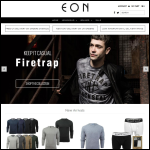 Screen shot of the Aeon Clothing Ltd website.