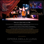 Screen shot of the Opera Della Luna website.