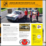 Screen shot of the Lindholme Motor Sports Club Ltd website.