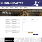 Screen shot of the Kluman & Balter Ltd website.
