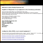 Screen shot of the Astro Medical Systems Ltd website.