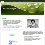 Screen shot of the Libra Consulting Ltd website.