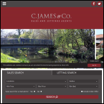 Screen shot of the C. James & Company Ltd website.