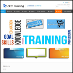 Screen shot of the Rocket Training Ltd website.