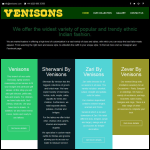 Screen shot of the Venisons Ltd website.