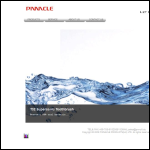 Screen shot of the Pinnacle Products Ltd website.