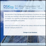Screen shot of the D S King Computers Ltd website.