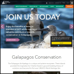 Screen shot of the Galapagos Conservation Trust website.