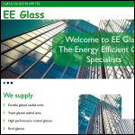 Screen shot of the Ee Glass Ltd website.