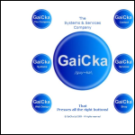 Screen shot of the Gaicka Ltd website.