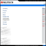 Screen shot of the Silitech Technology (Europe) Ltd website.