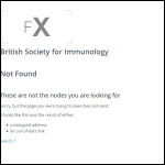 Screen shot of the The British Society for Immunology website.