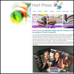 Screen shot of the The Hart Press Ltd website.