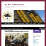 Screen shot of the Bramley Elderly Action website.