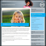 Screen shot of the Supported Fostering Services website.