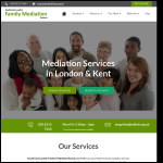 Screen shot of the South East London Family Mediation Bureau website.